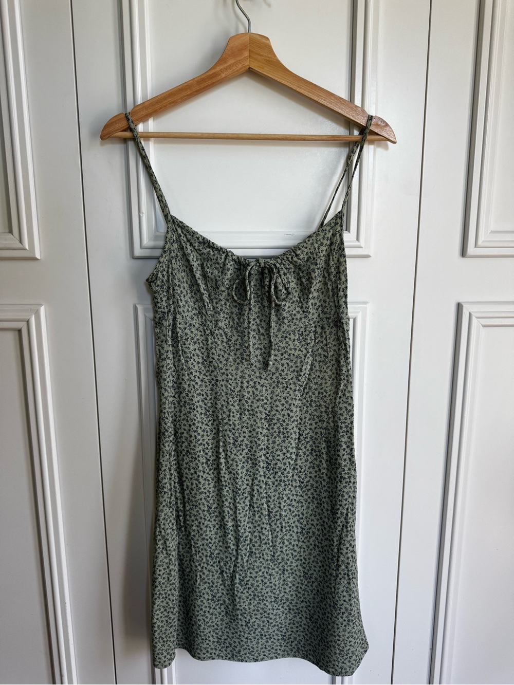 Vintage Floral Sundress - Size Small Green